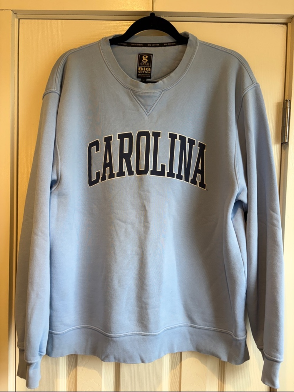 Gear for Sports | Big Cotton Carolina Blue Crewneck Sweatshirt UNC Size Large
